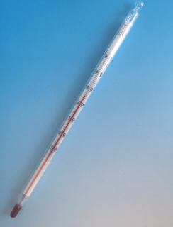 Laboratórny teplomer -10 až +50°C, dĺžka 200mm