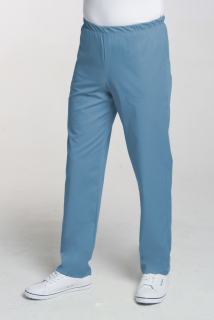 Pánske zdravotnícke nohavice v páse do gumy M-075C, tyrkysová