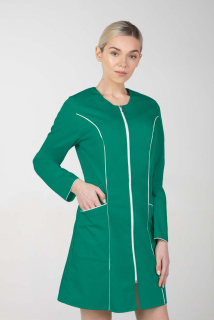 Dámske zdravotnícke šaty s dlhými rukávmi M-173G, zelená