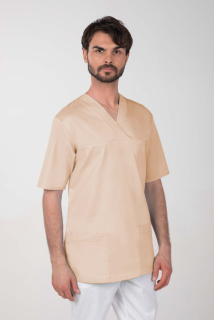 Pánska farebná zdravotnícka košeľa M-074C, béžová