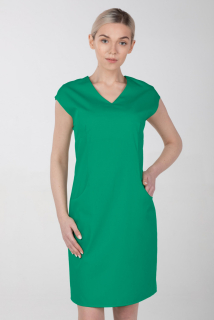 Dámske zdravotnícke šaty s elastanom M-373X, zelená