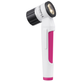 Dermatoskop LuxaScope LED 2,5 V so stupnicou, malinová farba