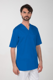Pánska farebná zdravotnícka košeľa M-074C, modrá