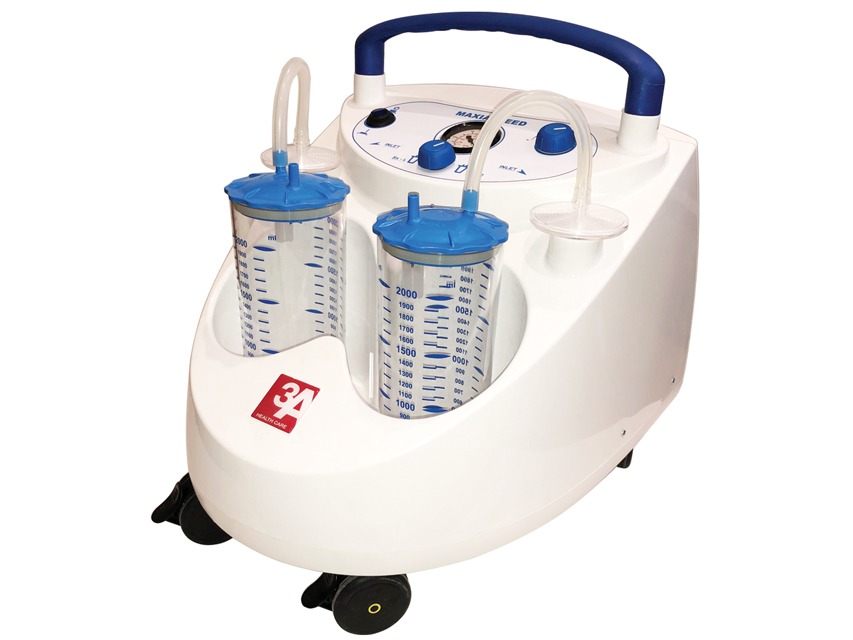 Chirurgicka odsávačka MAXI ASPEED 60 l/min, 2 x 2 l nádoba s nožným ovládačom 
