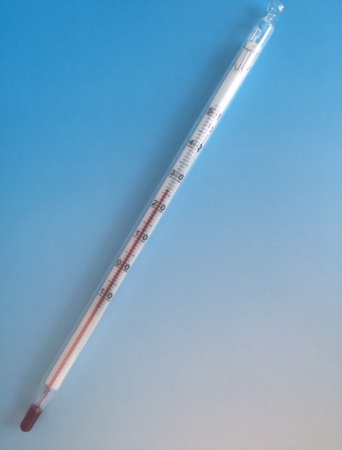 Laboratórny teplomer -35 až +50°C, dĺžka 280mm