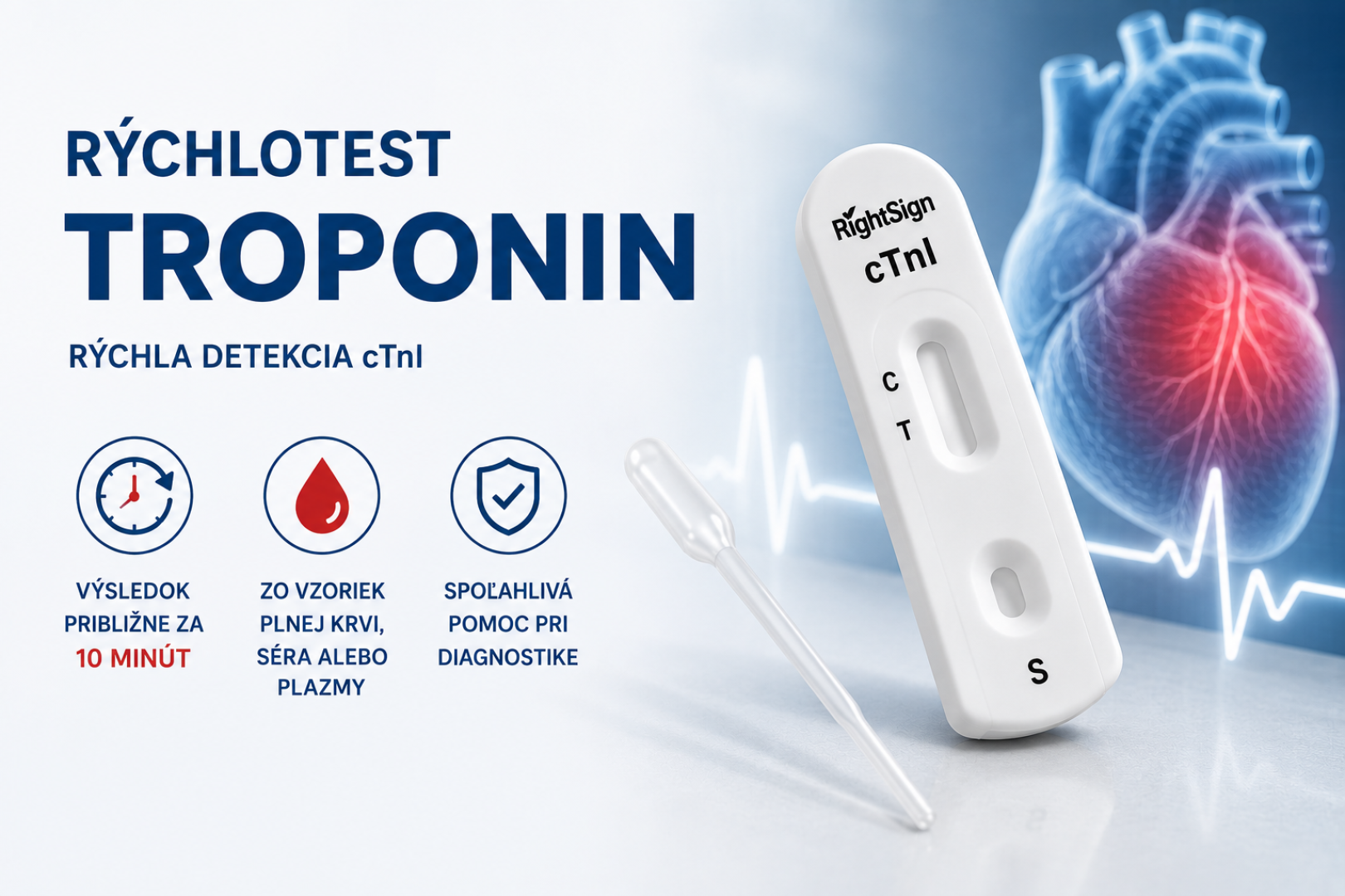 Rýchlotest Troponin – rýchla diagnostika akútneho infarktu myokardu