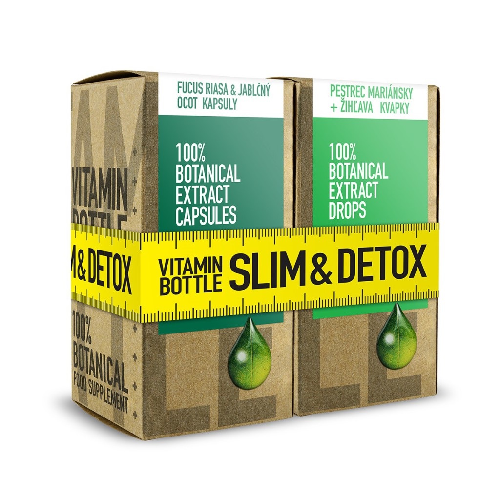 SLIM & DETOX – Fucus riasa s jablčným octom 60 kapsúl + Pestrec mariánsky so žih