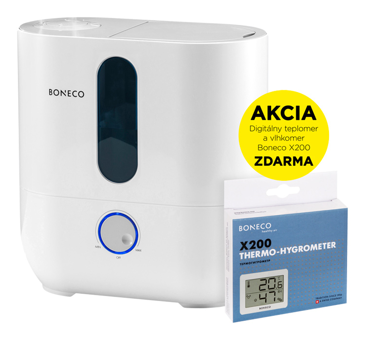 Boneco U300 Ultrazvukový zvlhčovač vzduchu + ZDARMA Digitálny teplomer a vlhkomer - Boneco WX200