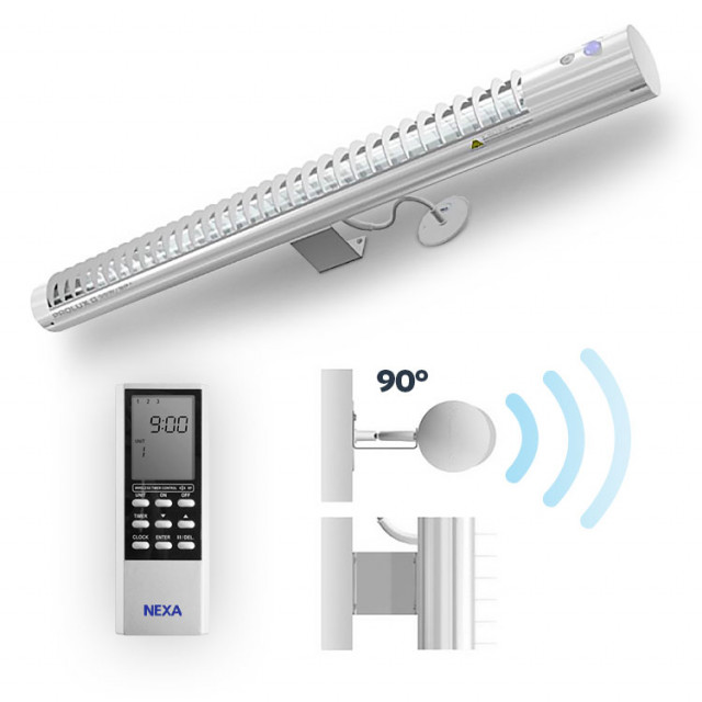 PROLUX G® 55W/SP DO, 90° sklon, uchytenie na stenu/strop,so snímačom pohybu,s DO