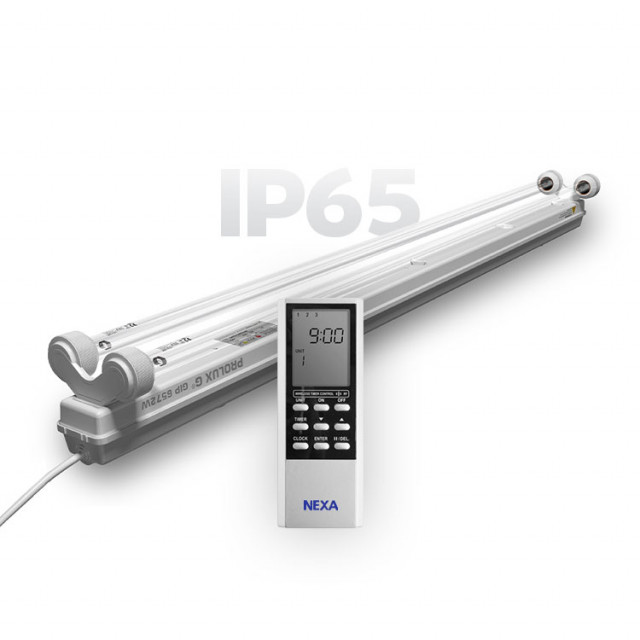 PROLUX G® IP65 72W DO,uchytenie na stenu/strop,s dialkov. ovl.,netrieštivé trub.