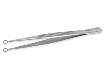 Veterinárna pinzeta s očkom - 11 cm