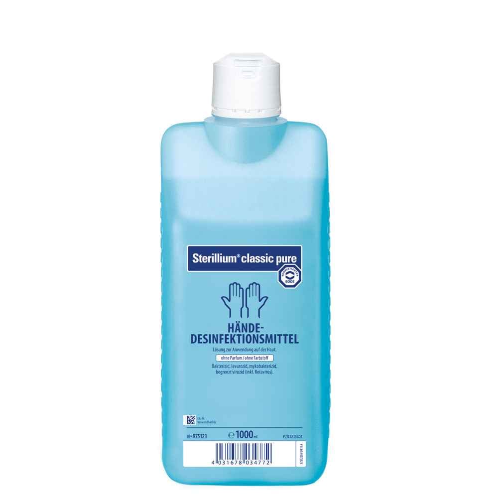 Sterillium® Classic Pure, 1 l - Dezinfekčný prípravok na ruky bez farbív a parf 