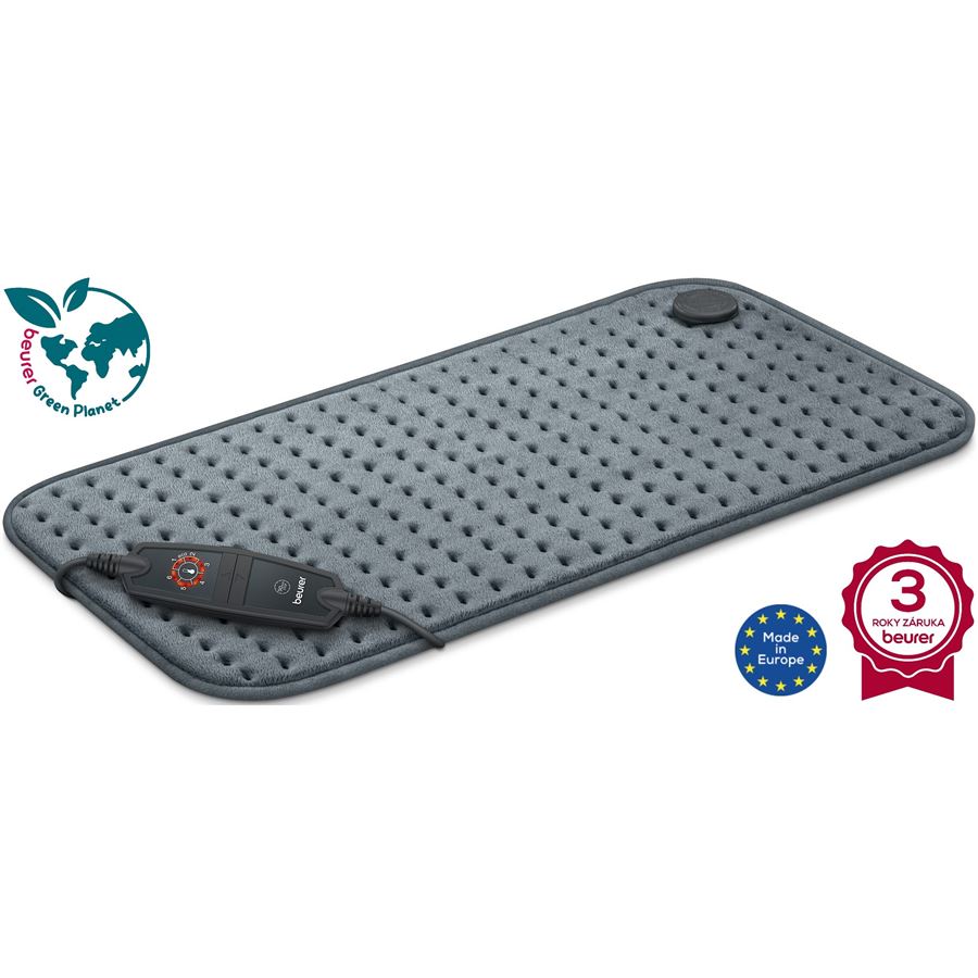 Vyhrievacia podložka Beurer HK 123 XXL Cosy Grey Green Planet