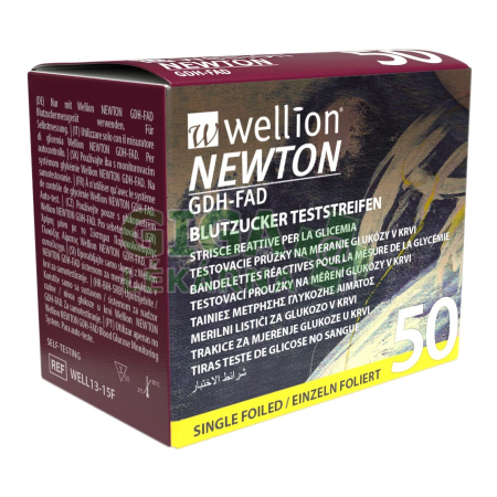 Testovacie prúžky Wellion NEWTON GDH-FAD, 50ks