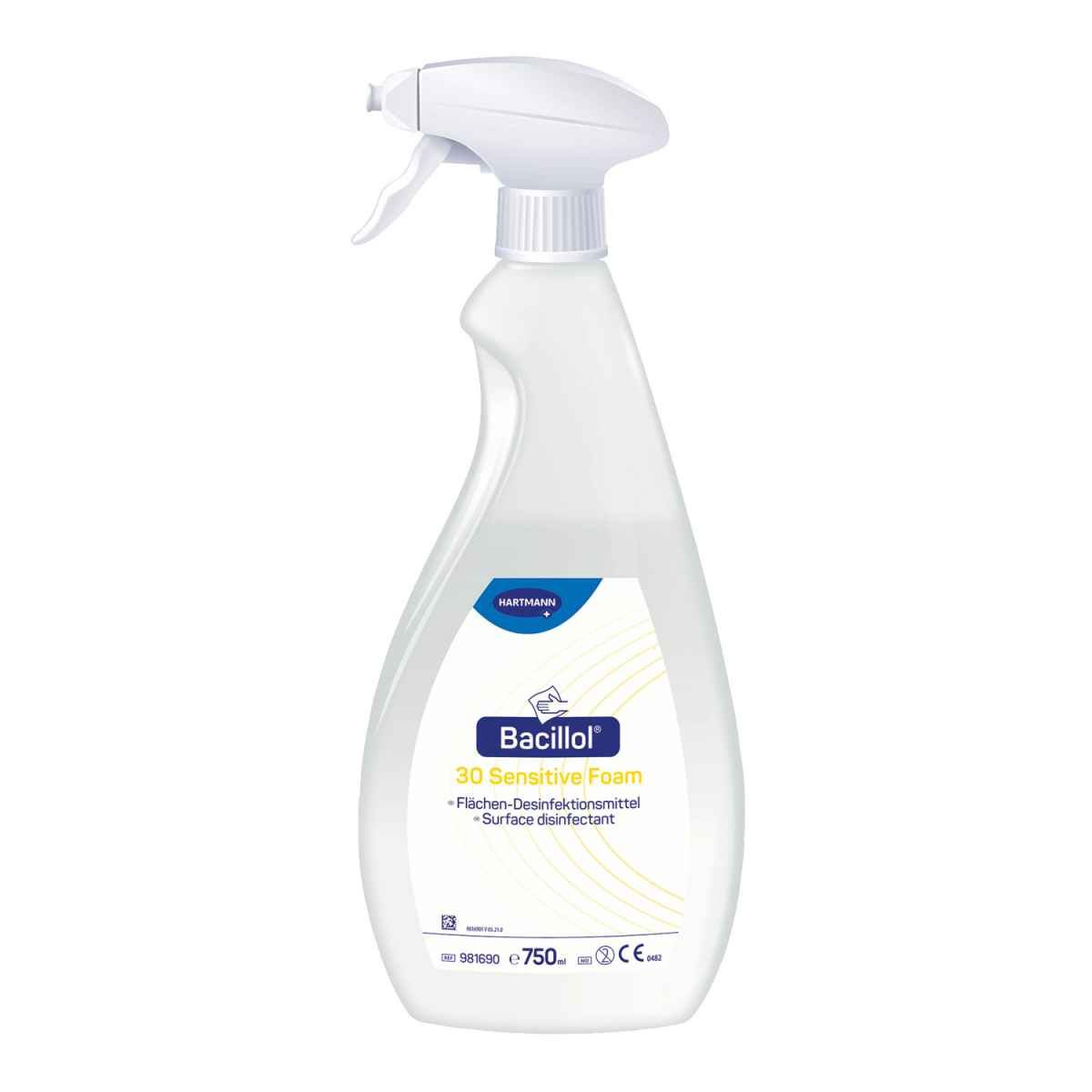 Bacillol 30 Sensitive Foam - Penový dezinfekčný prostriedok na povrchy s rozprašovačom, 750 ml