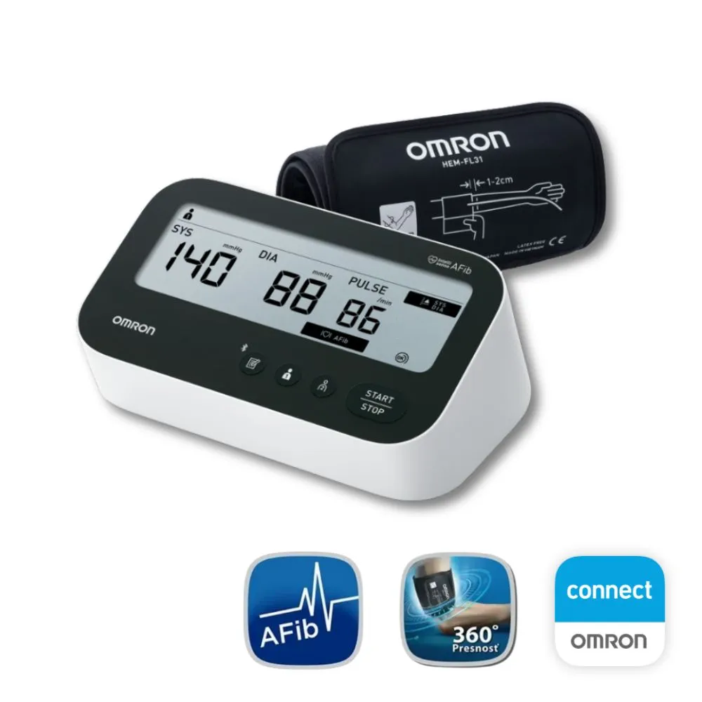 Tlakomer OMRON M4 Connect AFib + adaptér
