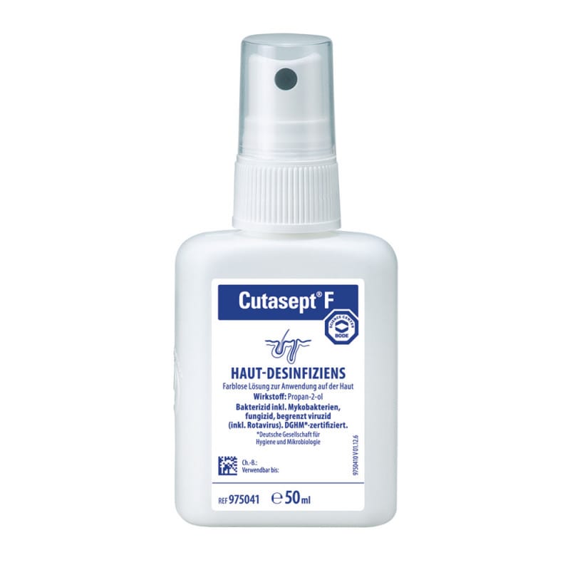 Cutasept® F, 50 ml -Bezfarebný alkoholový dezinfekčný prípravok na kožu (350600)