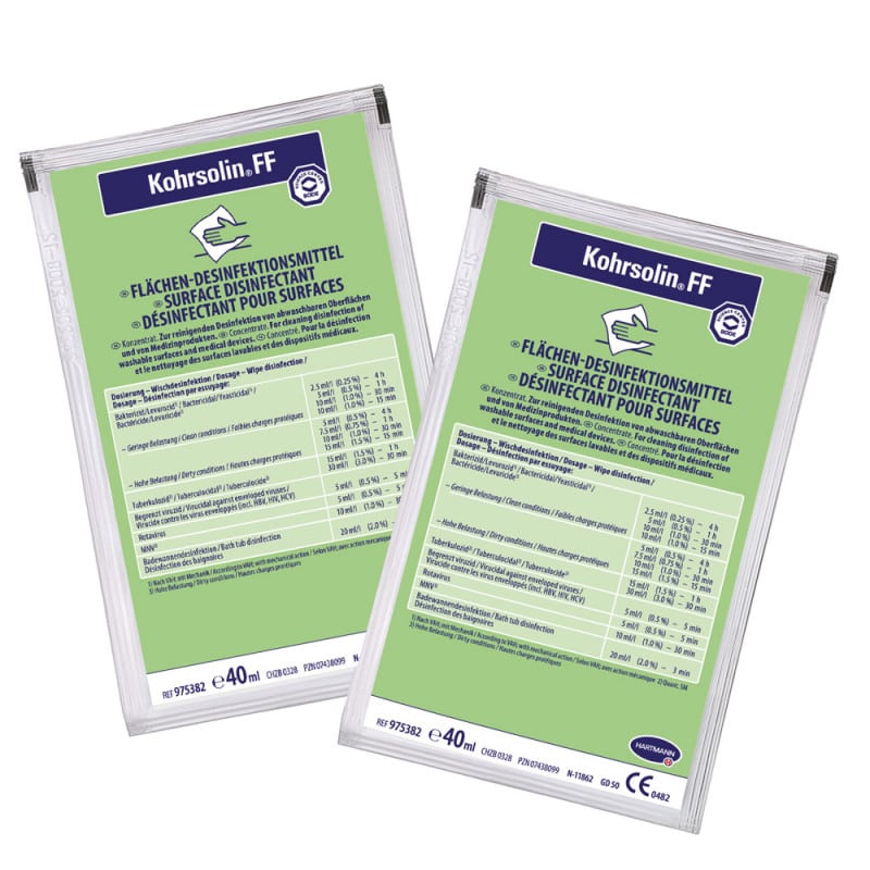 Kohrsolin® FF, Dezinfekčný prípravok na plochy a povrchy, 125 x 40 ml (128784)