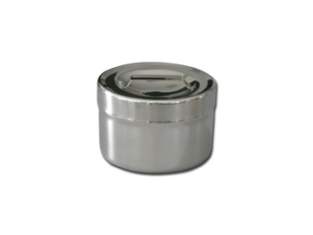 Nerezová guľatá nádoba, Ø 102 x 65 mm - 0.5 l 
