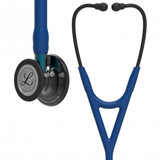 3M Littmann Cardiology IV : Navy Blue, Polished Smoke - Blue Stem - 6202