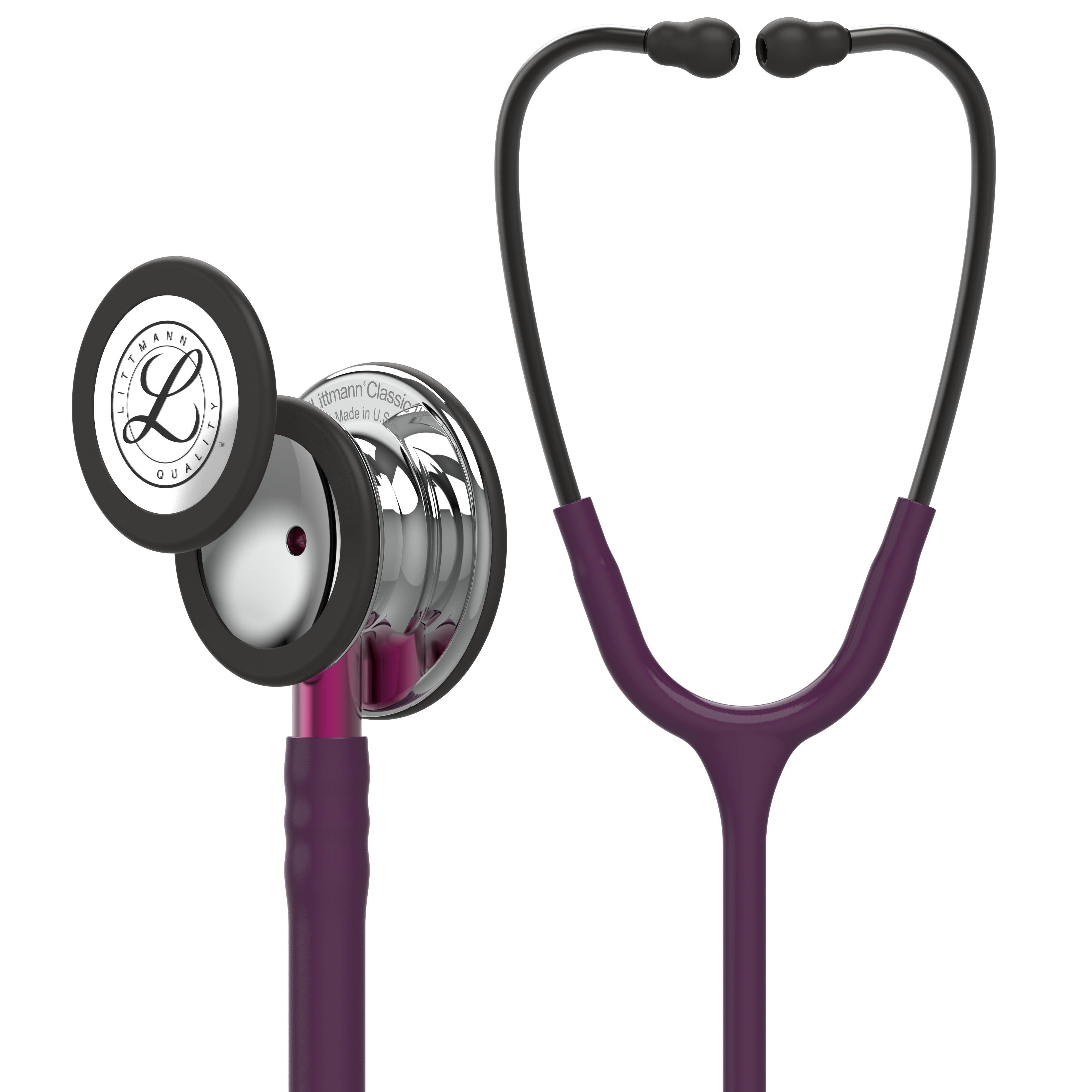 3M Littmann Classic III Plum, Mirror Finish - Pink Stem - 5960
