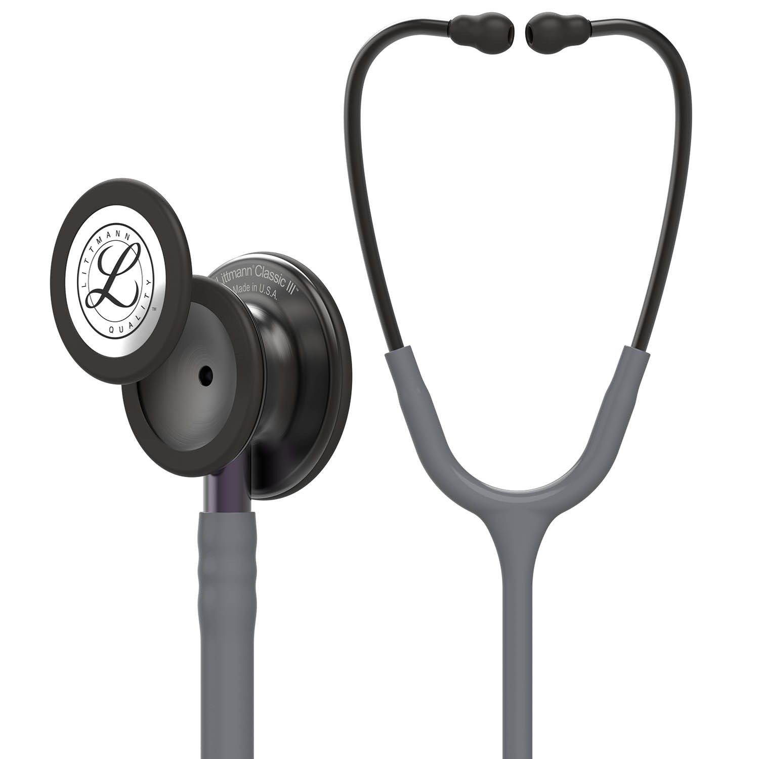 3M Littmann Classic III Gray, Smoke Finish - Violet - 5873 Stem