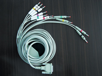 EKG kábel kompatibilný s väčšinou EKG prístrojmi
