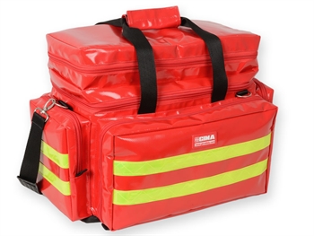 Záchranárska taška - stredná, prázdna, červená farba