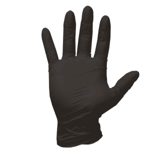 Nitrilové rukavice, čierne, 100 kusov, veľkosť L