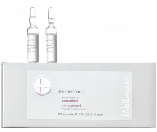 Wellmaxx Skineffect ampulky 4-násobej kyseliny hyaluronovej  20ks x 5ml