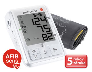 „Poznáte z TV reklamy“ - Microlife BP B6 Favourite Afib tlakomer na rameno biely + adaptér
