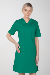 Dámske zdravotnícke šaty M-076F, zelená