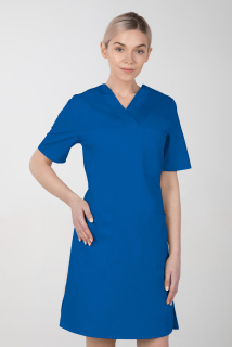 Dámske zdravotnícke šaty M-076F, modrá