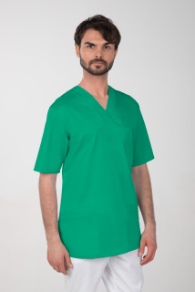 Pánska farebná zdravotnícka košeľa M-074C, zelená