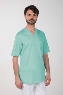 Pánska farebná zdravotnícka košeľa M-074C, mätová