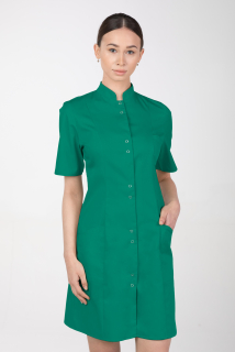 Dámske zdravotnícke šaty so stojačikom  M-141TK, zelená