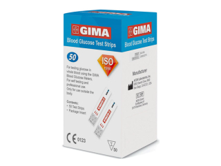Glukózové prúžky pre glukomer Gima, 50 ks 