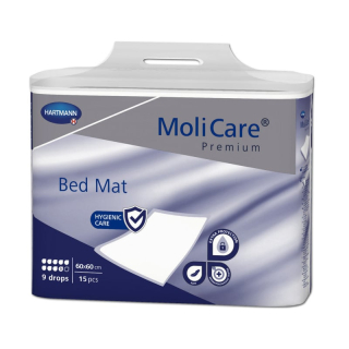 MoliCare Premium Bed Mat 9 kvapiek, 60 x 60 cm (15 ks) - Absorpčné podložky