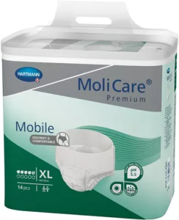 MoliCare Premium Mobile MEDIUM,veľkosť XL, 5 kv - Inkontinenčné nohavičky unisex