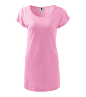 Dámske zdravotnícke tričko/šaty s krátkym rukávom, ružová