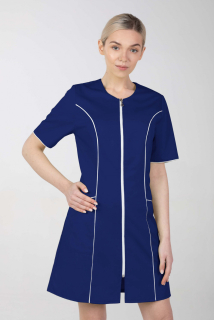 Dámske zdravotnícke šaty M-173C, tmavo modrá