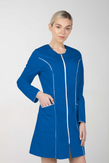Dámske zdravotnícke šaty s dlhými rukávmi M-173G, modrá