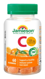 Jamieson Vitamín C Gummies pastilky s príchuťou pomaranča 60pas.