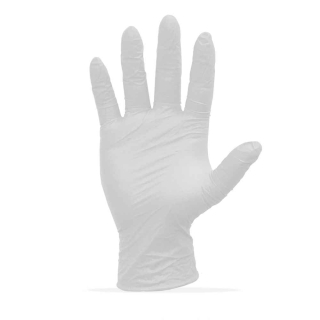 Nitrilové rukavice, biele, bez púdru, 100 kusov, veľkosť M