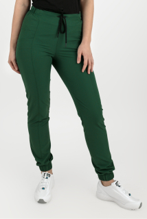 Dámske elastické zdravotnícke nohavice (joggery) M-200XPG, zelená