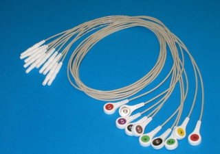EKG kábel PD-H-2 70 cm do monitoru KM (system DIN), Holtera DMS 300-8, DMS 300-1