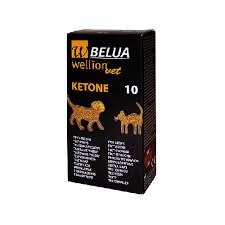 Ketónové testovacie prúžky pre psa a mačku WellionVet BELUA, 10ks