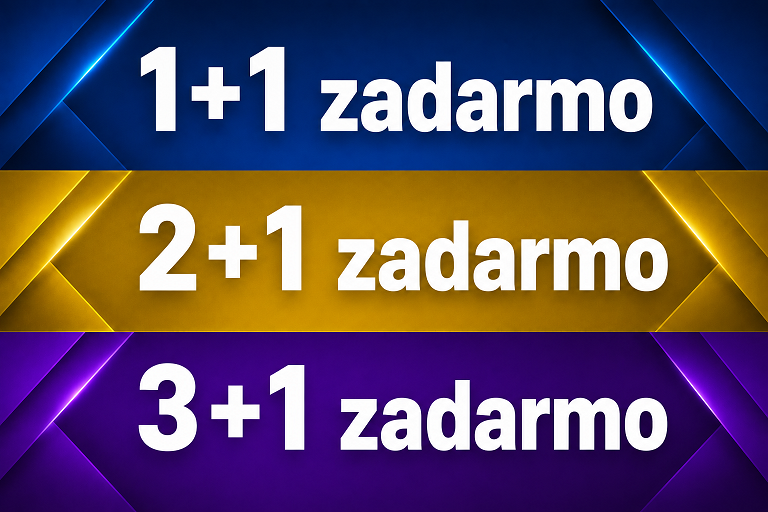 1+1 zadarmo, 2+1 zadarmo, 3+1 
