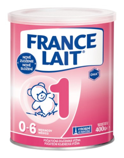 France Lait 1 počiatočná mliečna dojčenská výživa od 0-6 mesiacov 400g