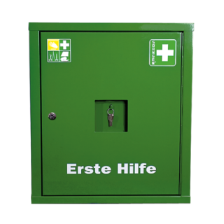 Lekárnička EUROSAFE - oceľová skrinka bez náplne, zelená